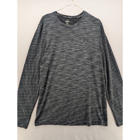 NWT Under Armour Men's UA Seamless Long Sleeve Tee in Pitch Grey sz Medium - Picture 2 of 5